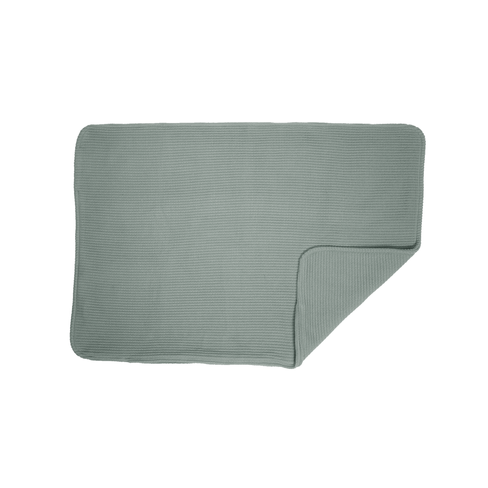 Kussenhoes - 60x90 Knitted Old Green - Stoov