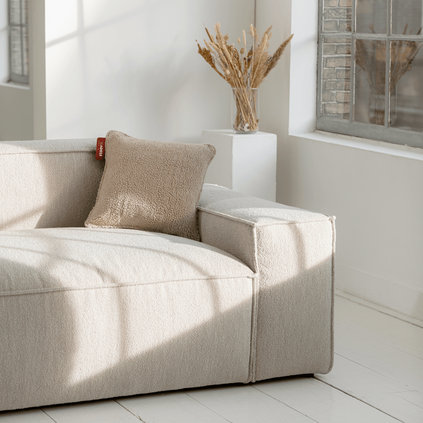 Ploov S2 | 45x45 Woolly Ton Sur Ton - Beige - S2