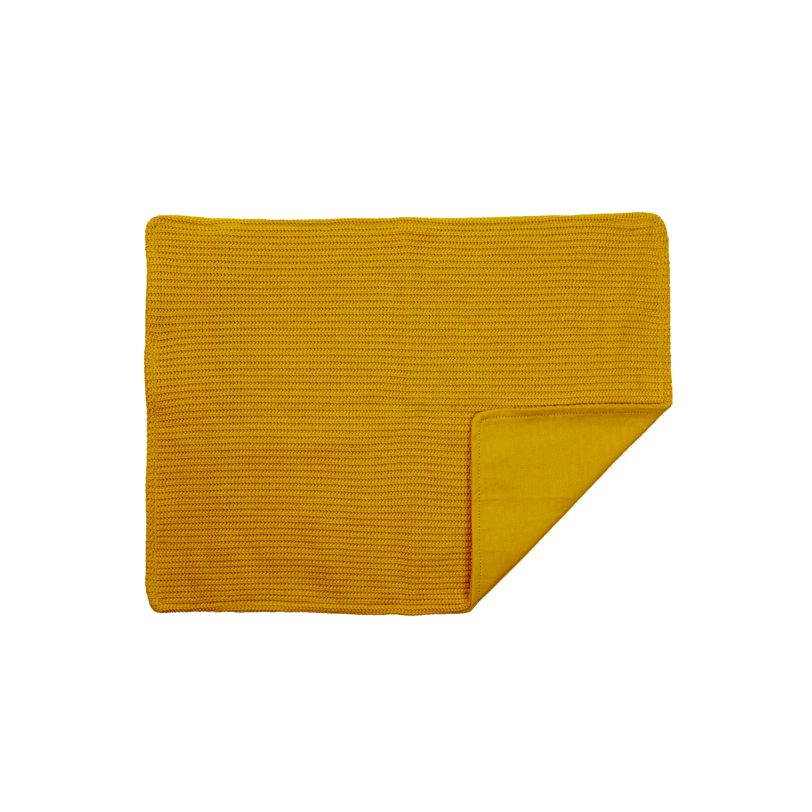 Hoes | 45x60 Knitted Ocher Yellow